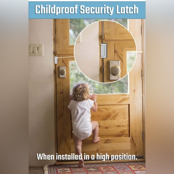 3PACK Home Security Door Reinforcement Lock Childproof, - Picture 4 of 11